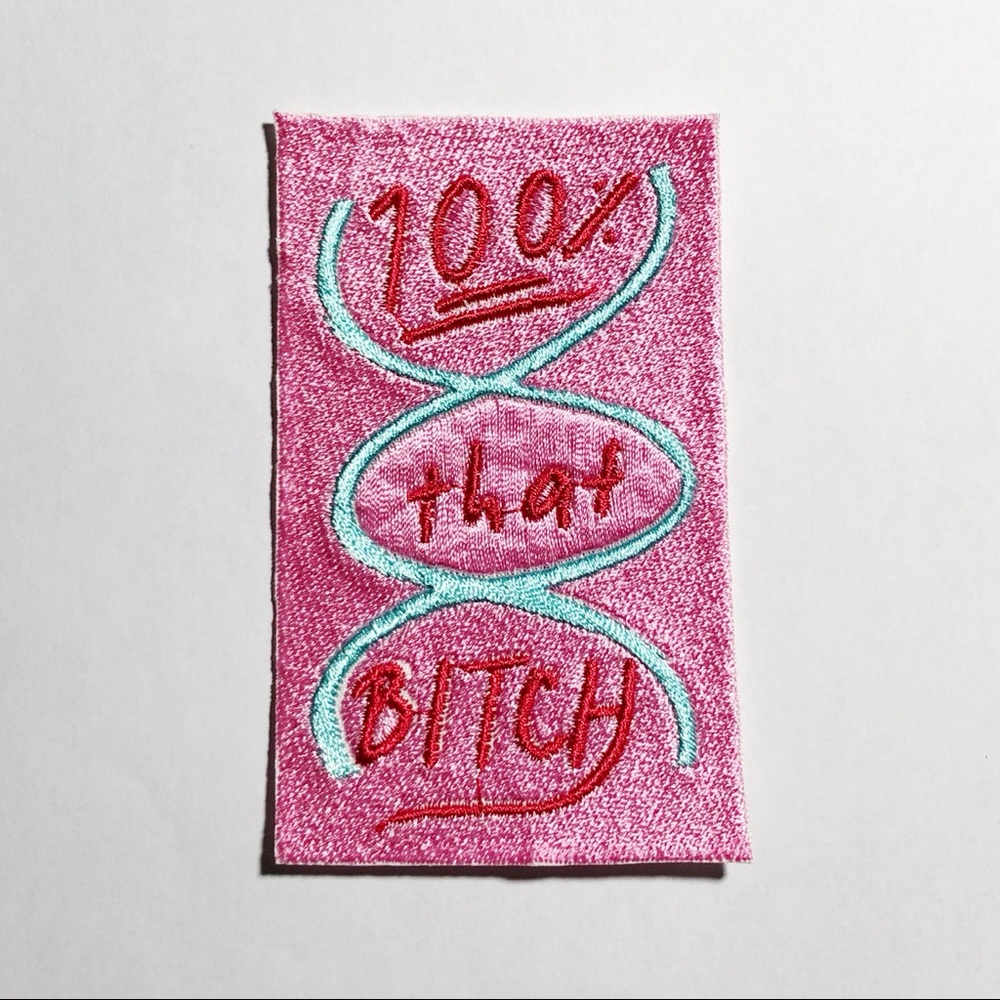 Lizzo 100% That B*tch DNA Embroidered Patch